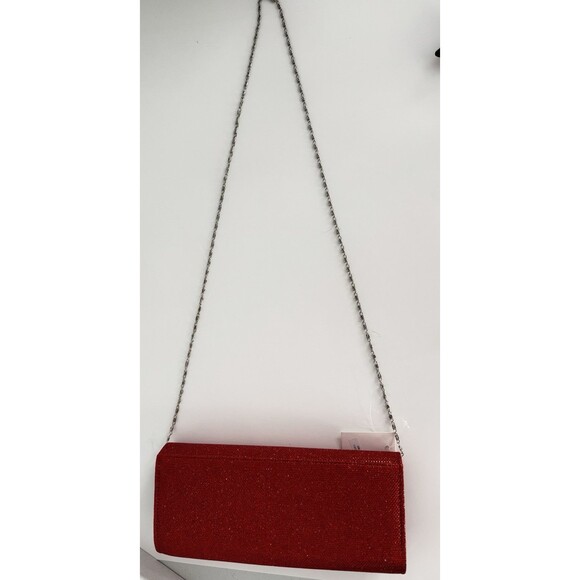 Clutch Purse Women Red Sparkling Special Occasions Prom Wedding Christmas Hoilda - Picture 9 of 10